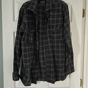 Filson Gray Plaid Button-Up Shirt